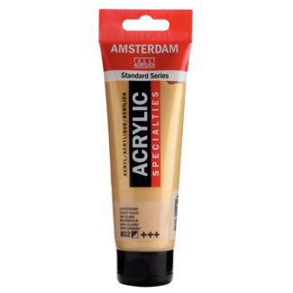 Royal Talens Verf - Acryl - 802 - Licht goud - Amsterdam - 120ml