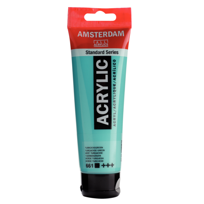 Royal Talens Verf - Acryl - 661 - Turkoois groen - Amsterdam - 120ml