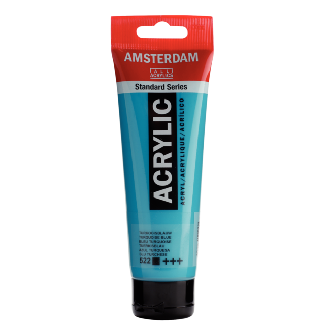 Royal Talens Verf - Acryl - 522 - Turkoois blauw - Amsterdam - 120ml