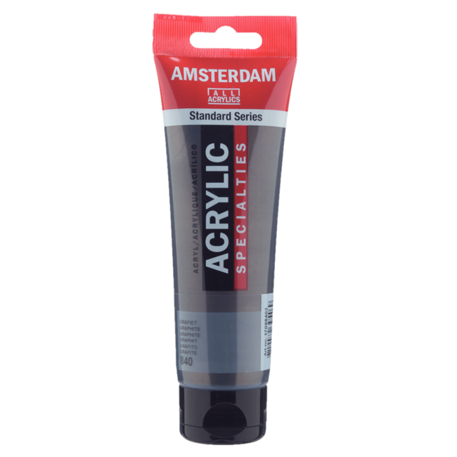 Royal Talens Verf - Acryl - 840 - Grafiet - Amsterdam - 120ml