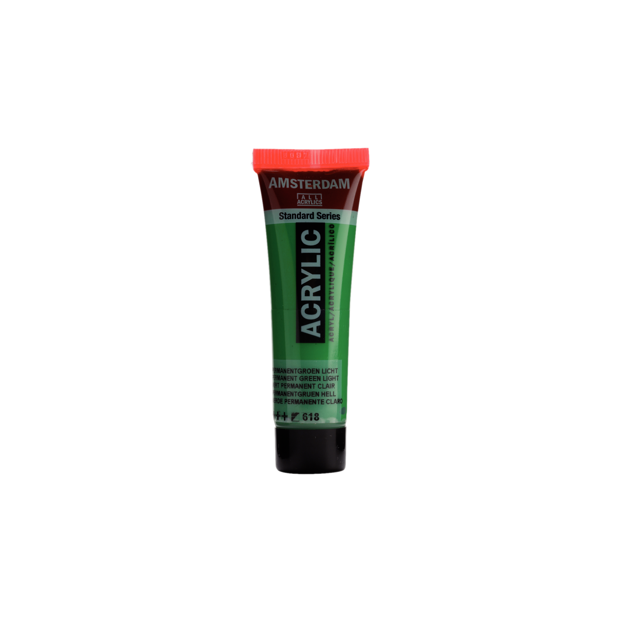 Verf - Acryl - 618 - Permanent groen licht - Amsterdam - 20ml