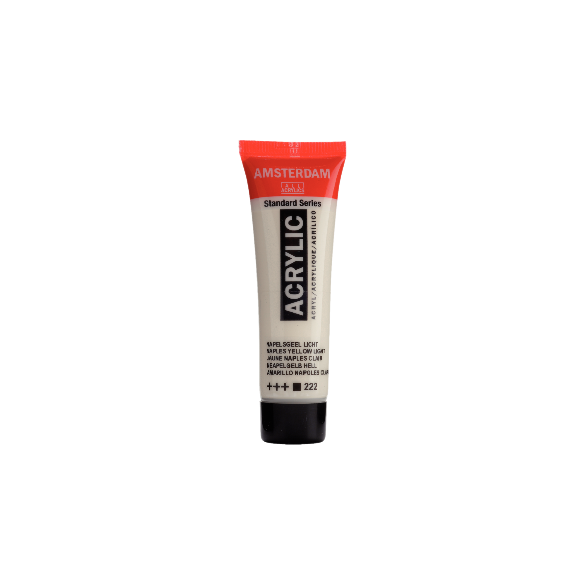 Verf - Acryl - 222 - Napels geel licht - Amsterdam - 20ml