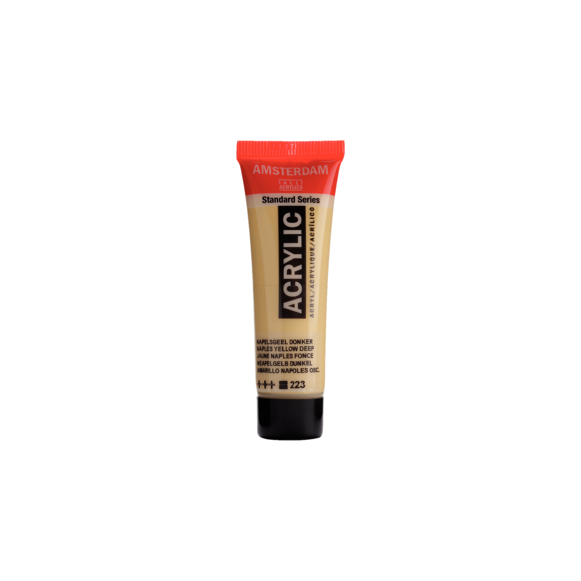 Verf - Acryl - 223 - Napels geel donker - Amsterdam - 20ml