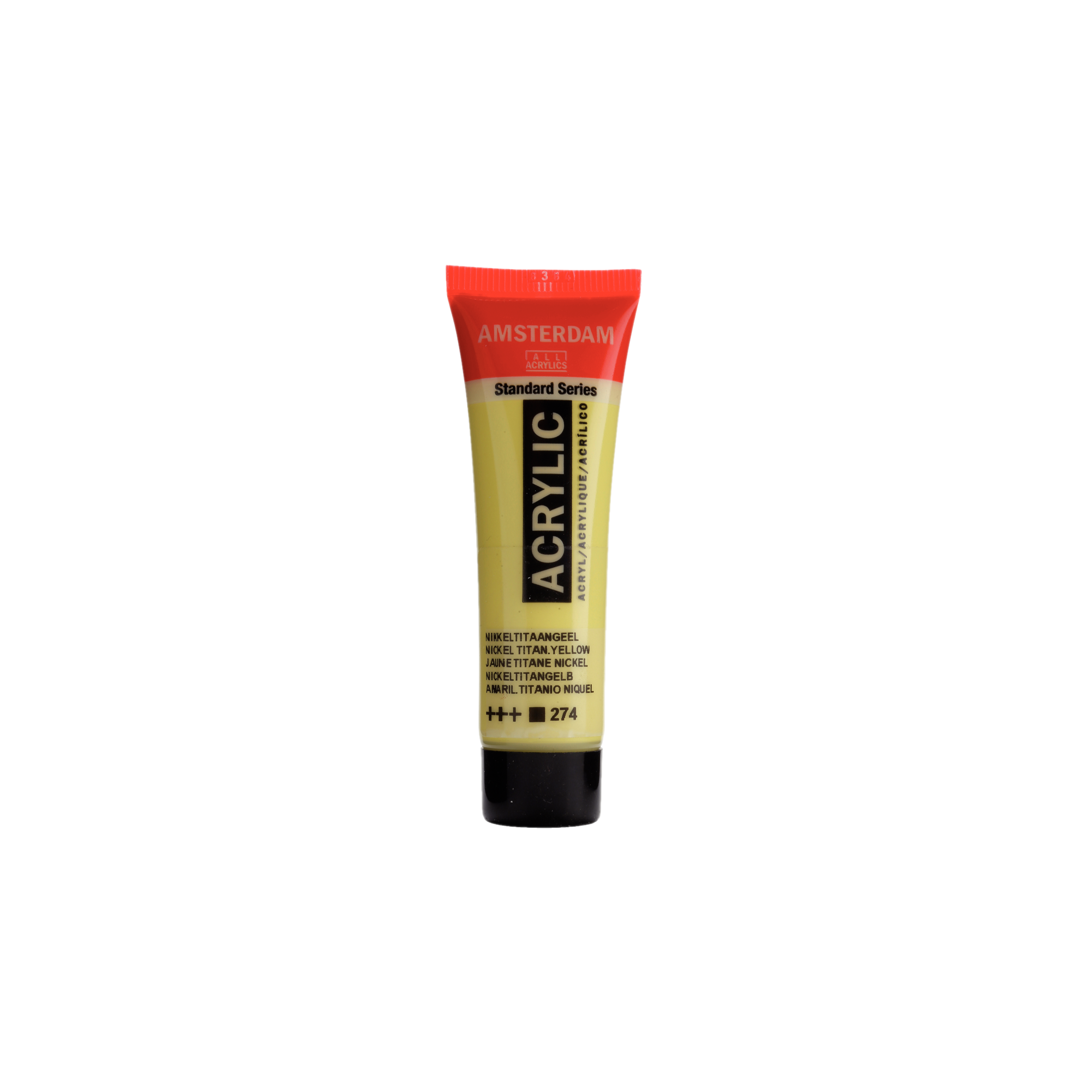 Verf - Acryl - 274 - Nikkel titaan geel - Amsterdam - 20ml