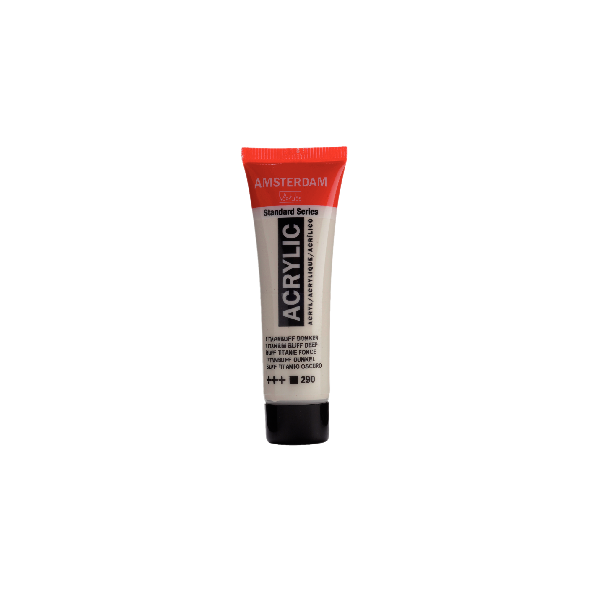 Verf - Acryl - 290 - Titaanbuff donker - Amsterdam - 20ml
