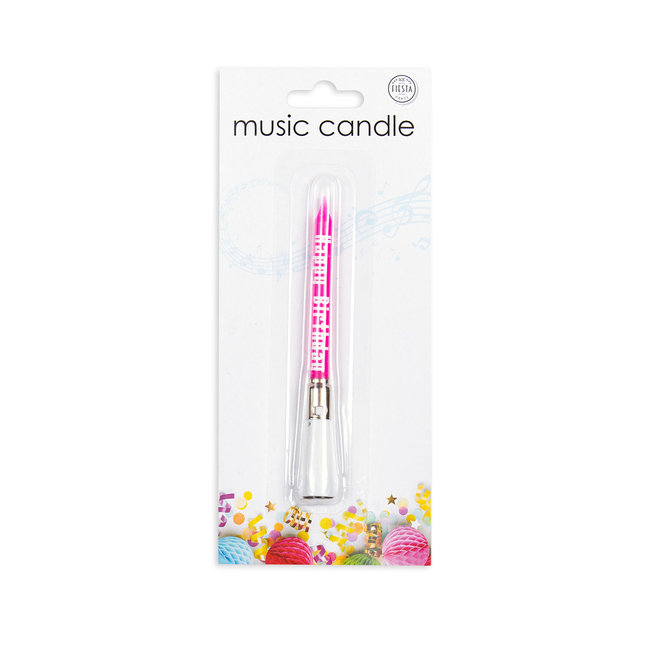 Fiesta Taart kaars - Muziek - 1st. - Willekeurig geleverd
