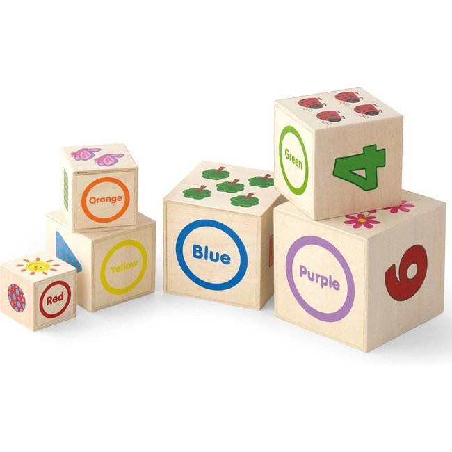 Stapeltoren - Naturel - 6dlg. - Hout