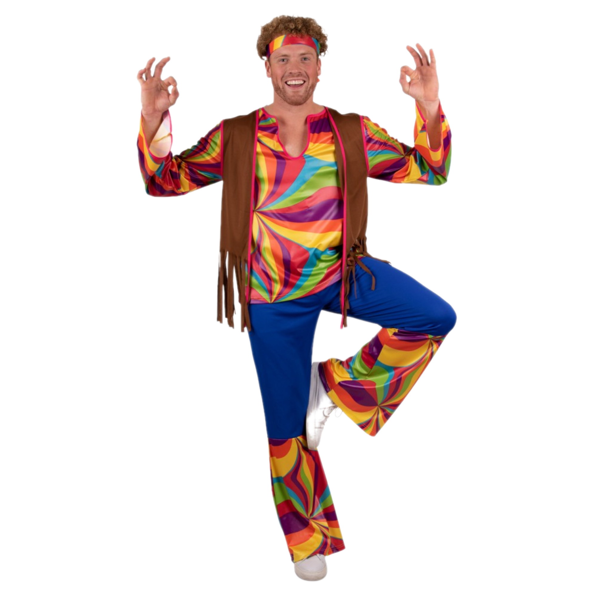 Kostuum - Hippie - 3dlg. - XL