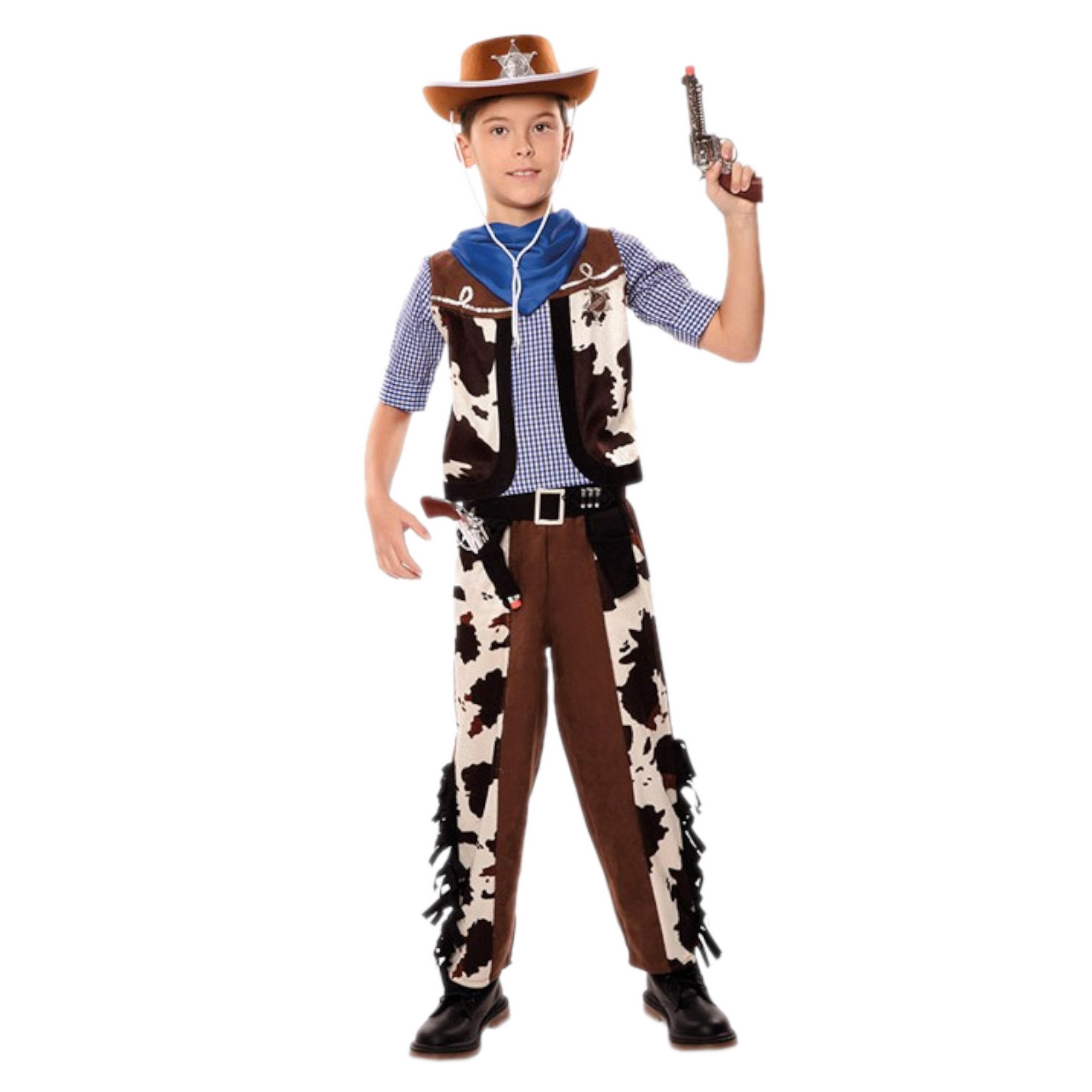 Kostuum - Cowboy - 5dlg. - mt.140/152