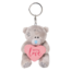 Me to You Sleutelhanger - Beer - Met pluche hart - With love - 8cm