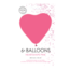 Fiesta Ballonnen - Hart - Roze - 30cm - 6st.