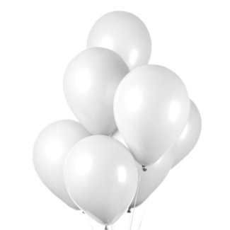 Fiesta Ballonnen - Wit - 30cm - 10st