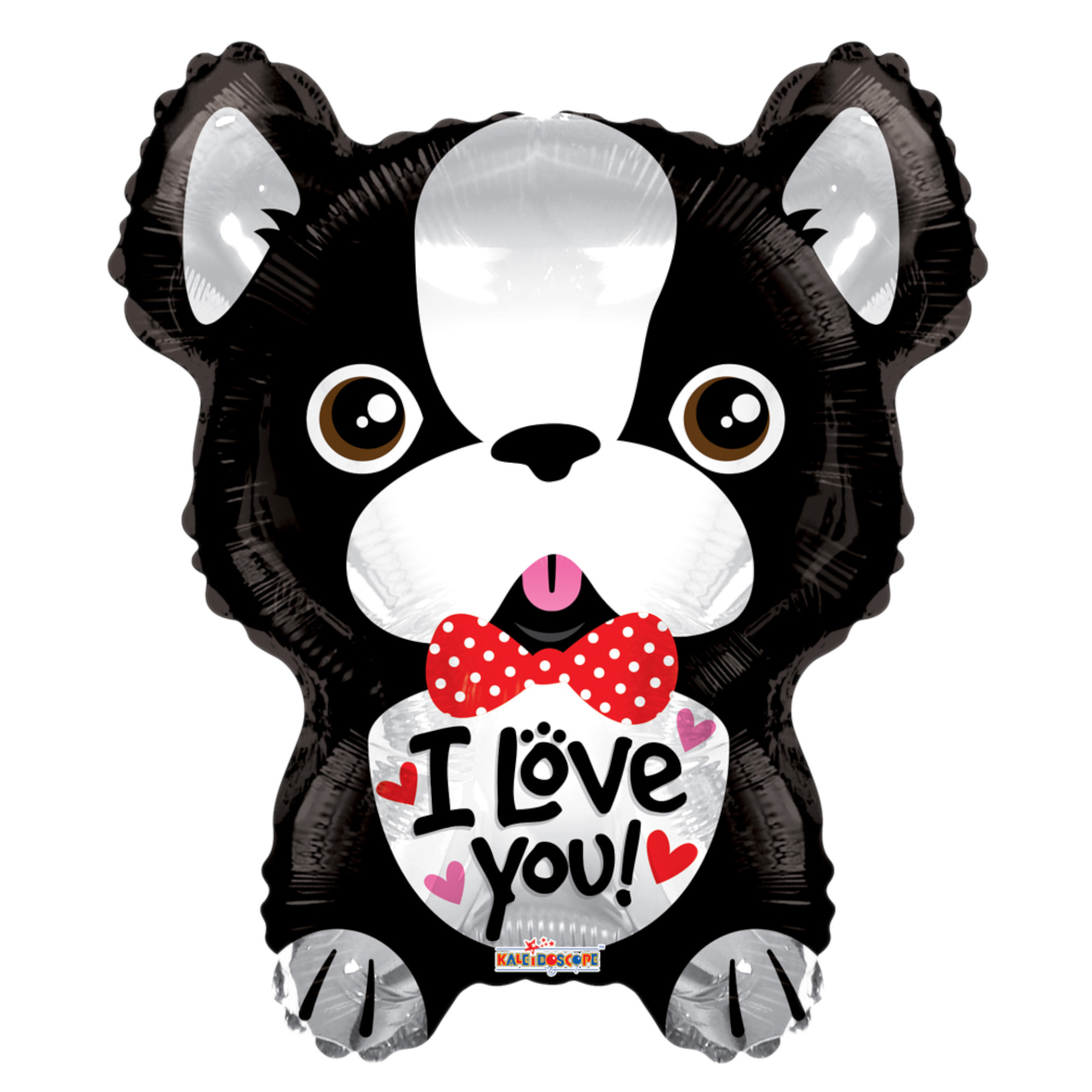 Folieballon - I love you - Franse bulldog - 45cm - Zonder vulling