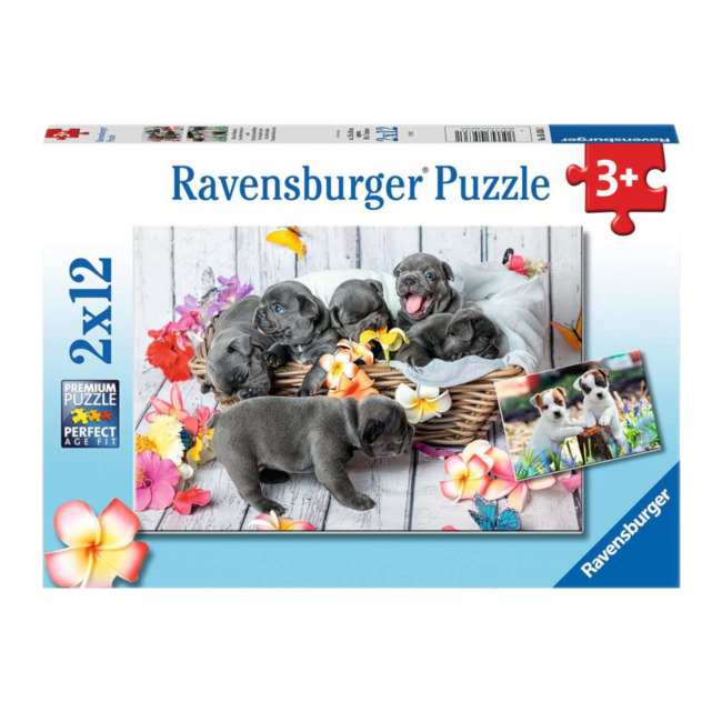 Ravensburger Puzzel - Schattige haarbolletjes - 2x12st.