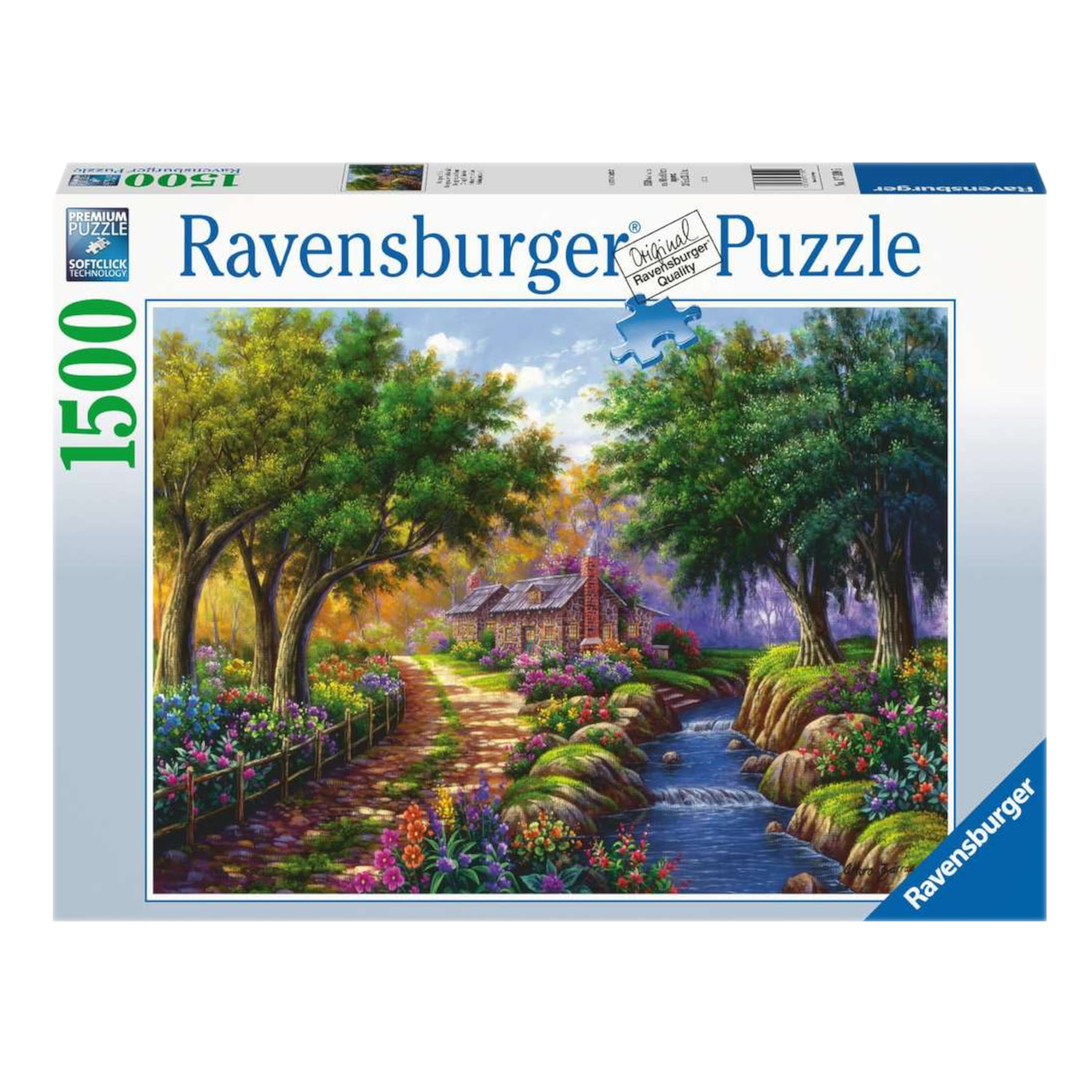 Puzzel - Cottage bij de rivier - 1500st.
