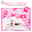 Globos Ballon decoratie set - Roze - 71dlg.