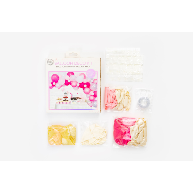 Fiesta Ballon decoratie set - Roze - 71dlg.