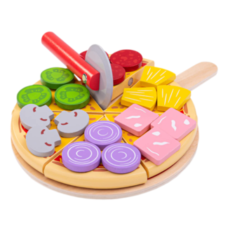 BigJigs Speelgoedeten - Pizza snijden