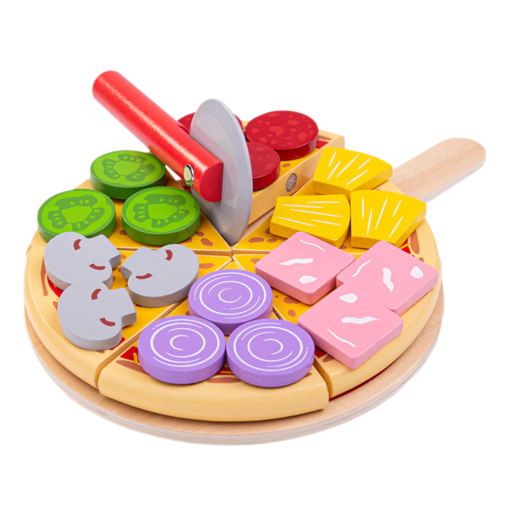 Speelgoedeten - Pizza snijden