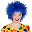 Boland Pruik - Blauw - Clown Frizzy