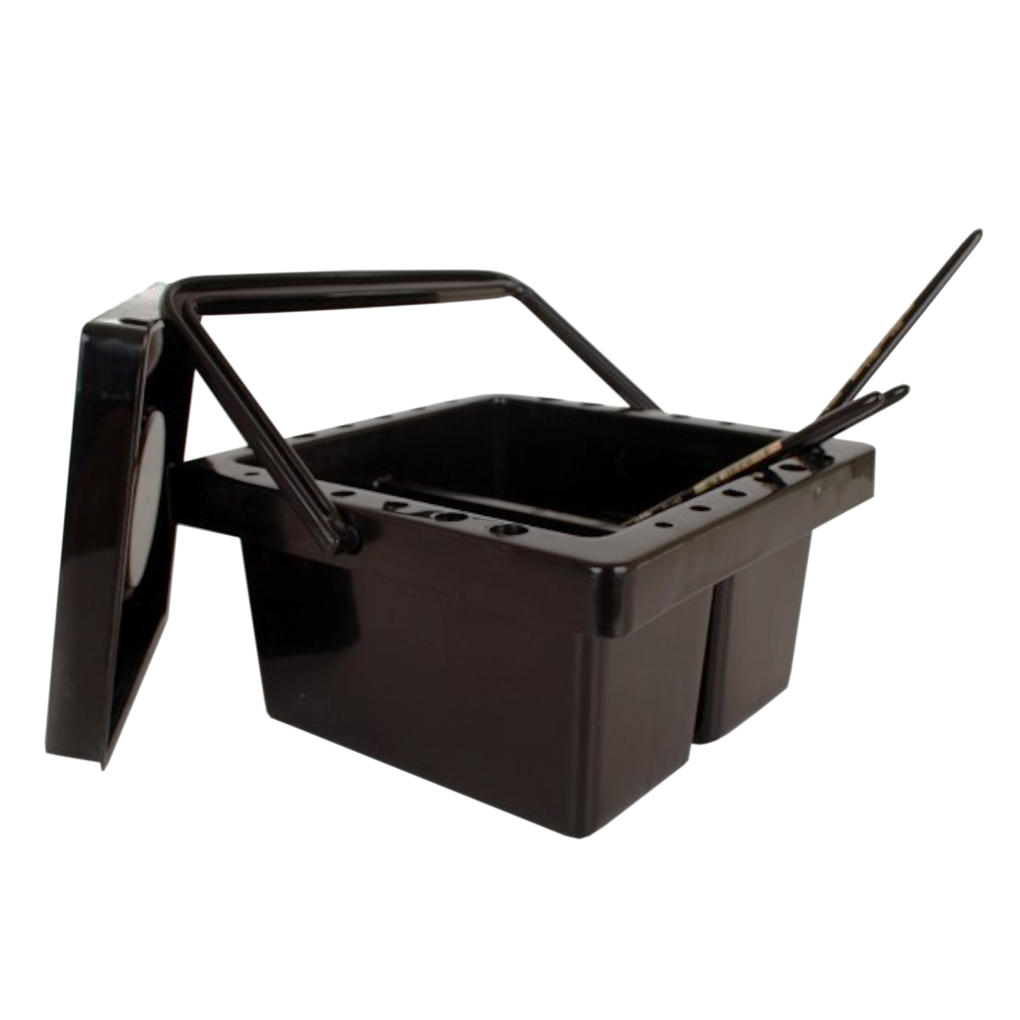 Reinigingsbakje voor penselen - Zwart