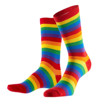 Apollo Sokken - Regenboog - Gestreept - mt.41/46