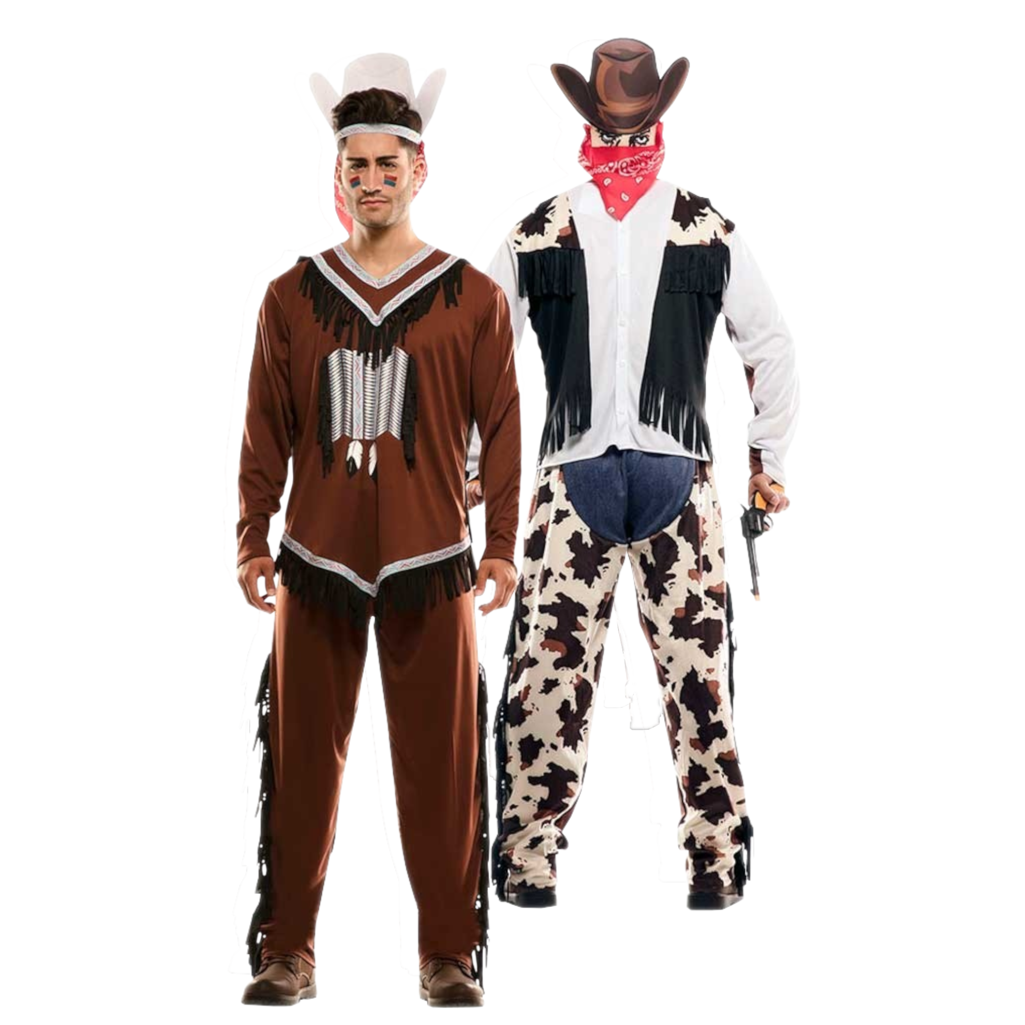 Kostuum - Indiaan & cowboy in 1 - Dubbel - M/L