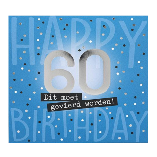 Depesche Kaart - Pop-up, licht & muziek - 60, dit moet gevierd worden! - 010A.