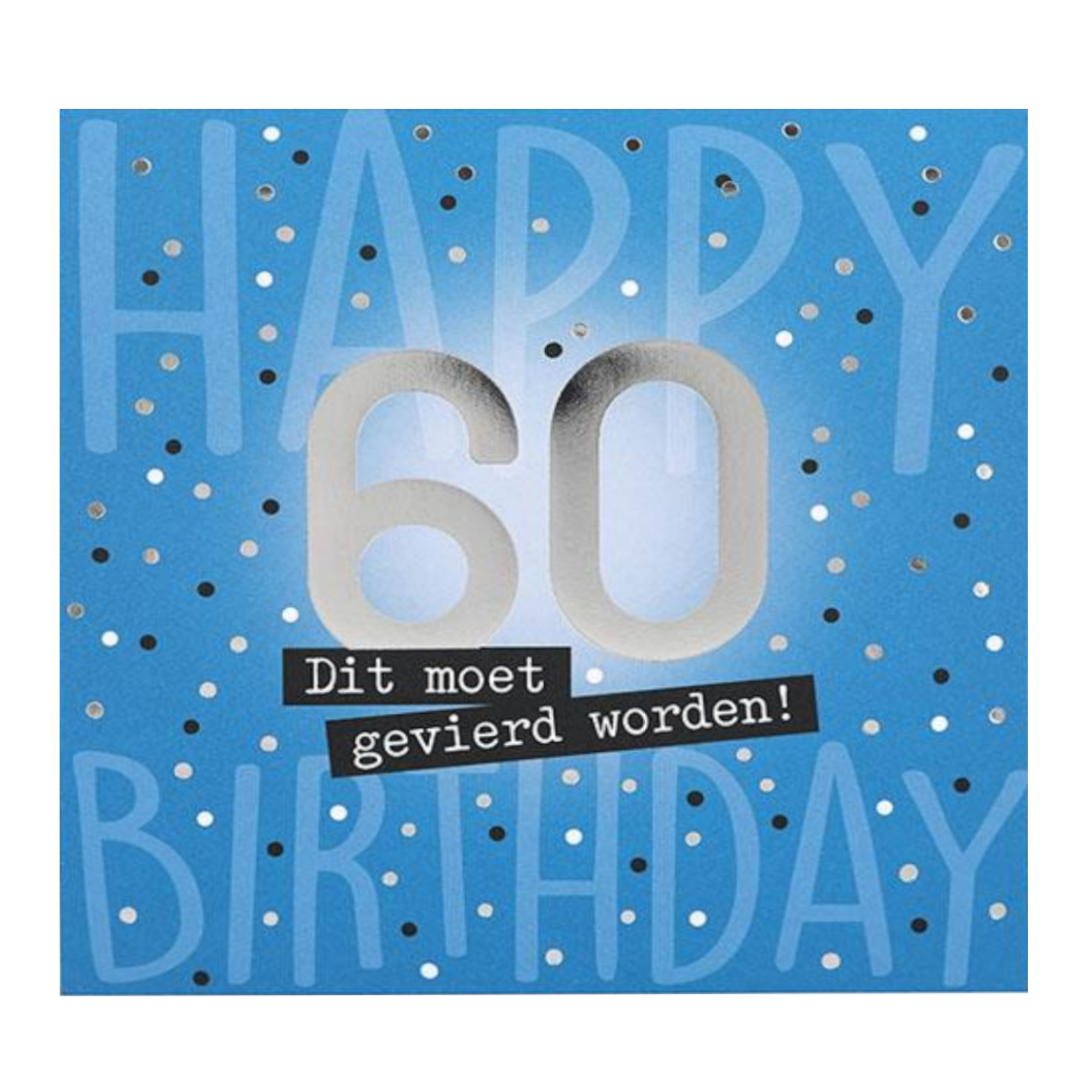 Kaart - Pop-up, licht & muziek - 60, dit moet gevierd worden! - 010A.