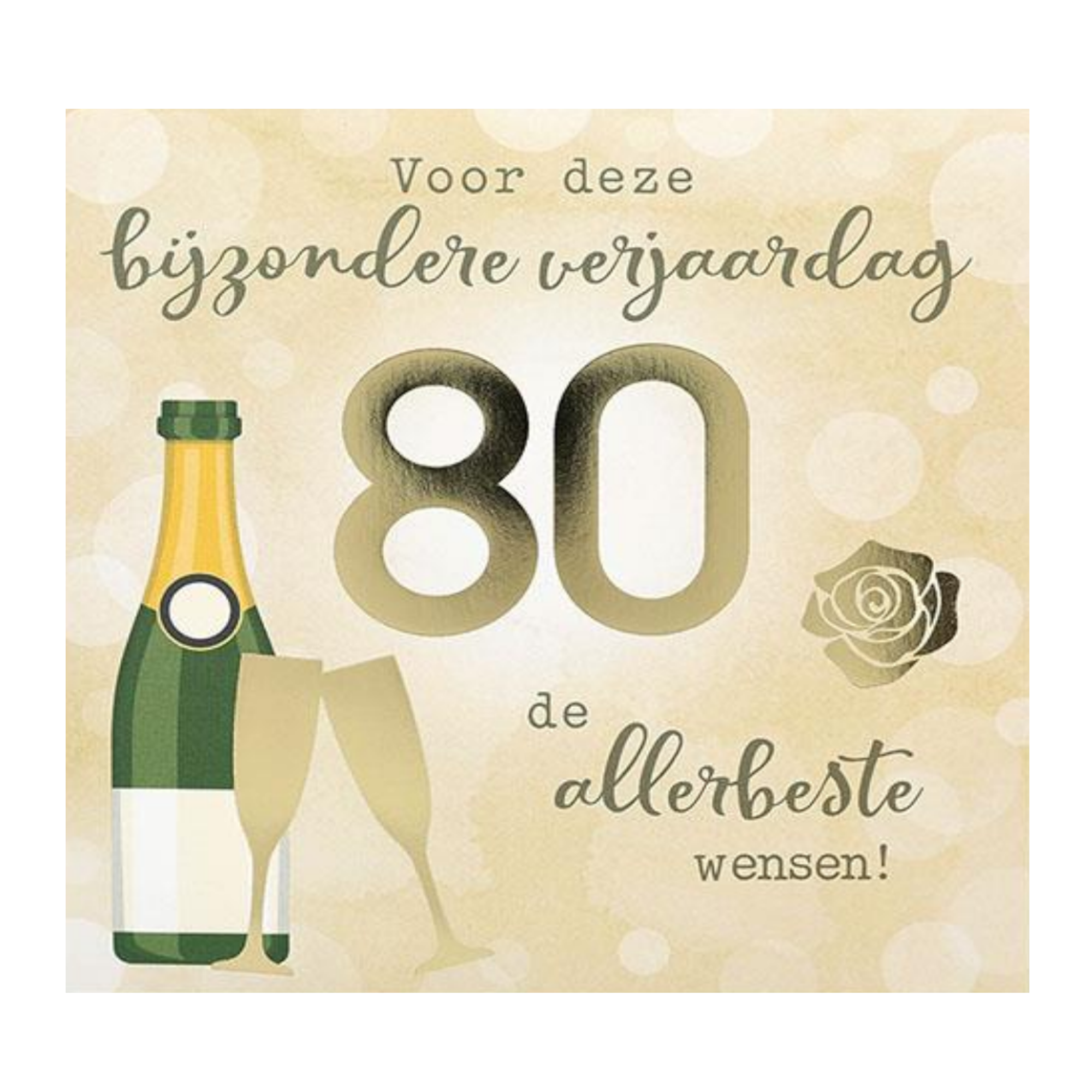 Kaart - Pop-up, licht & muziek - Bijzondere verjaardag, 80 - 012A