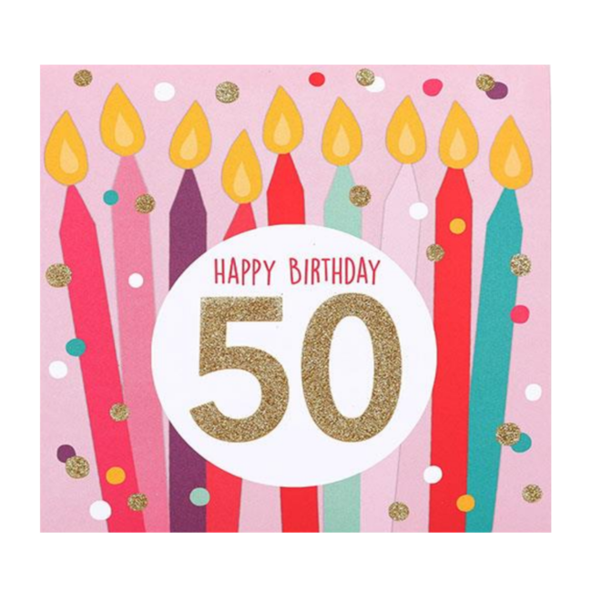 Depesche Kaart - Pop-up, licht & muziek - 50, happy Birthday - 007A.