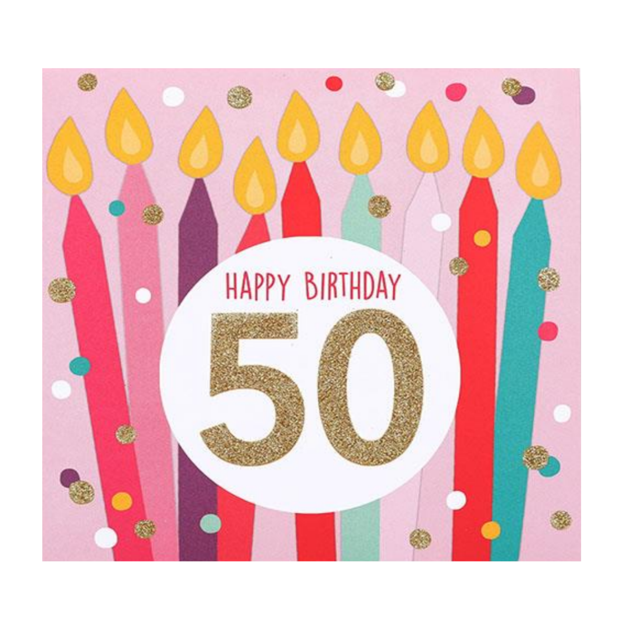 Kaart - Pop-up, licht & muziek - 50, happy Birthday - 007A.