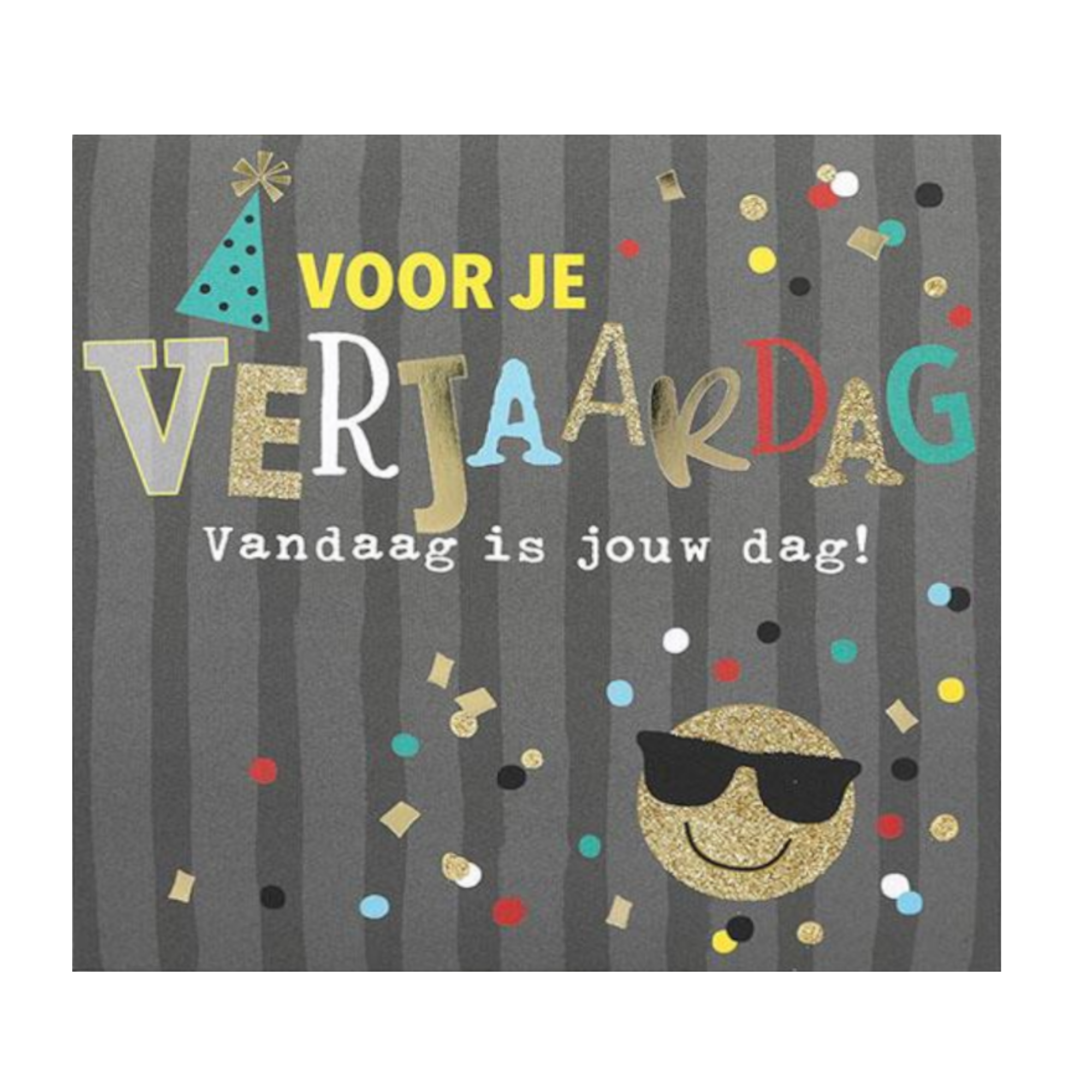 Kaart - Pop-up, licht & muziek - Voor je verjaardag, smiley - 016A