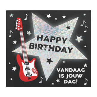 Depesche Kaart - Pop-up, licht & muziek - Happy Birthday, vandaag is jouw dag - 017A.