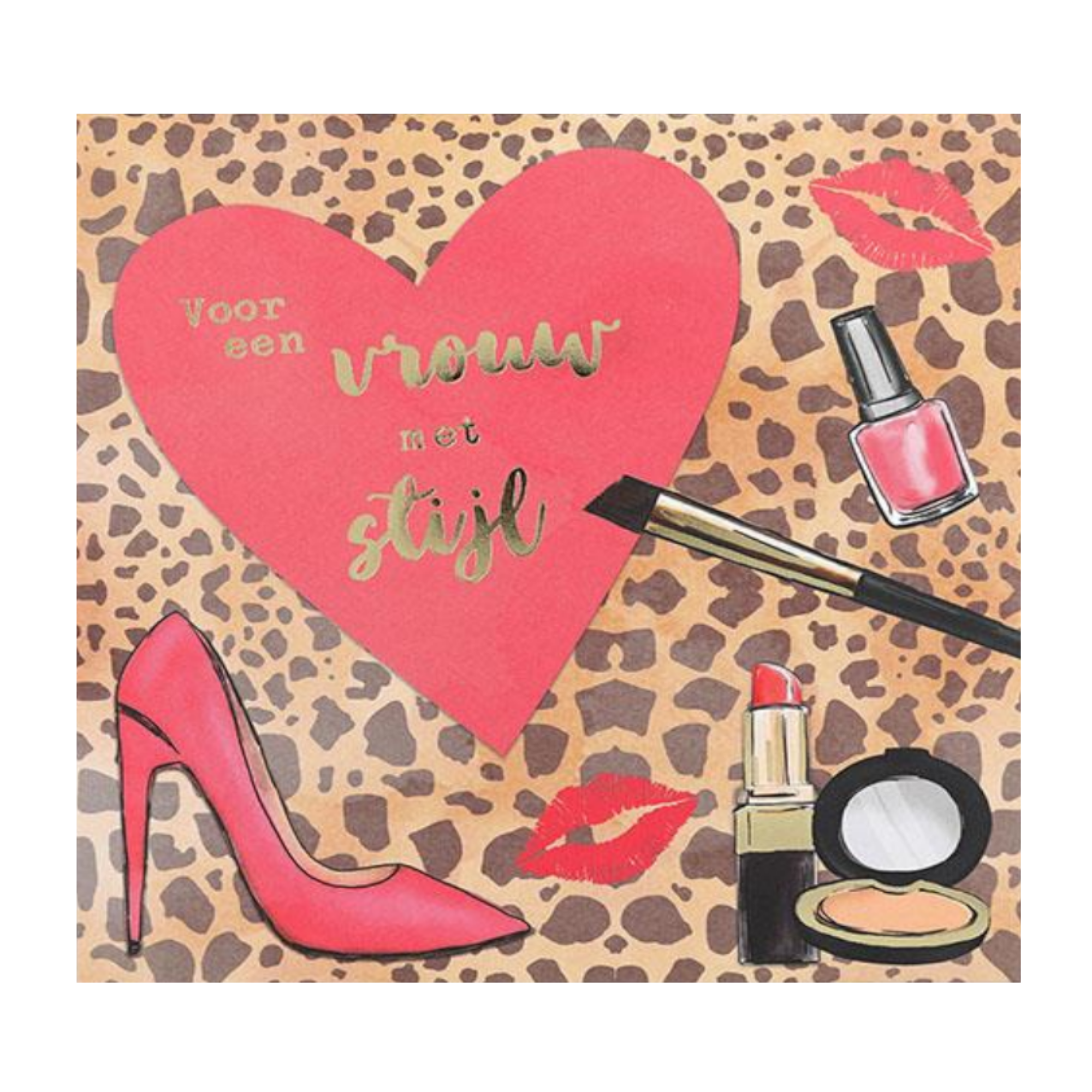 Kaart - Pop-up, licht & muziek - Voor een vrouw met stijl - 018A.