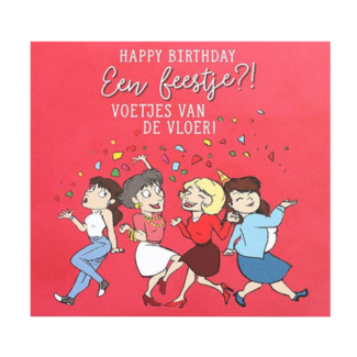 Depesche Kaart - Pop-up, licht & muziek - Happy Birthday, voetjes van de vloer - 021A.