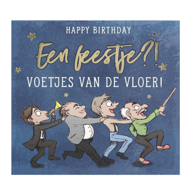 Depesche Kaart - Pop-up, licht & muziek - Een feestje, voetjes van de vloer - 024A.