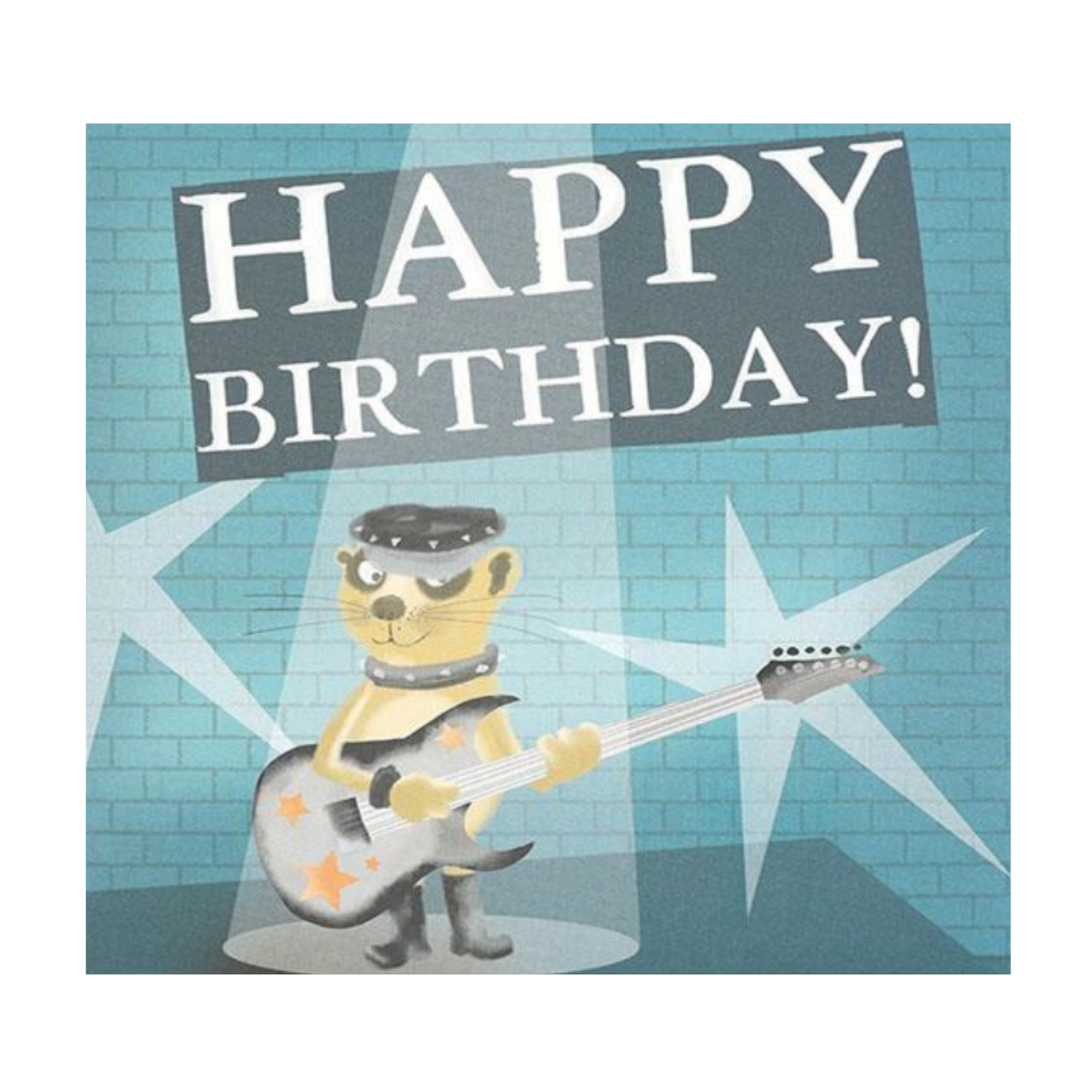 Kaart - Pop-up, licht & muziek - Happy birthday, rocker - 026A