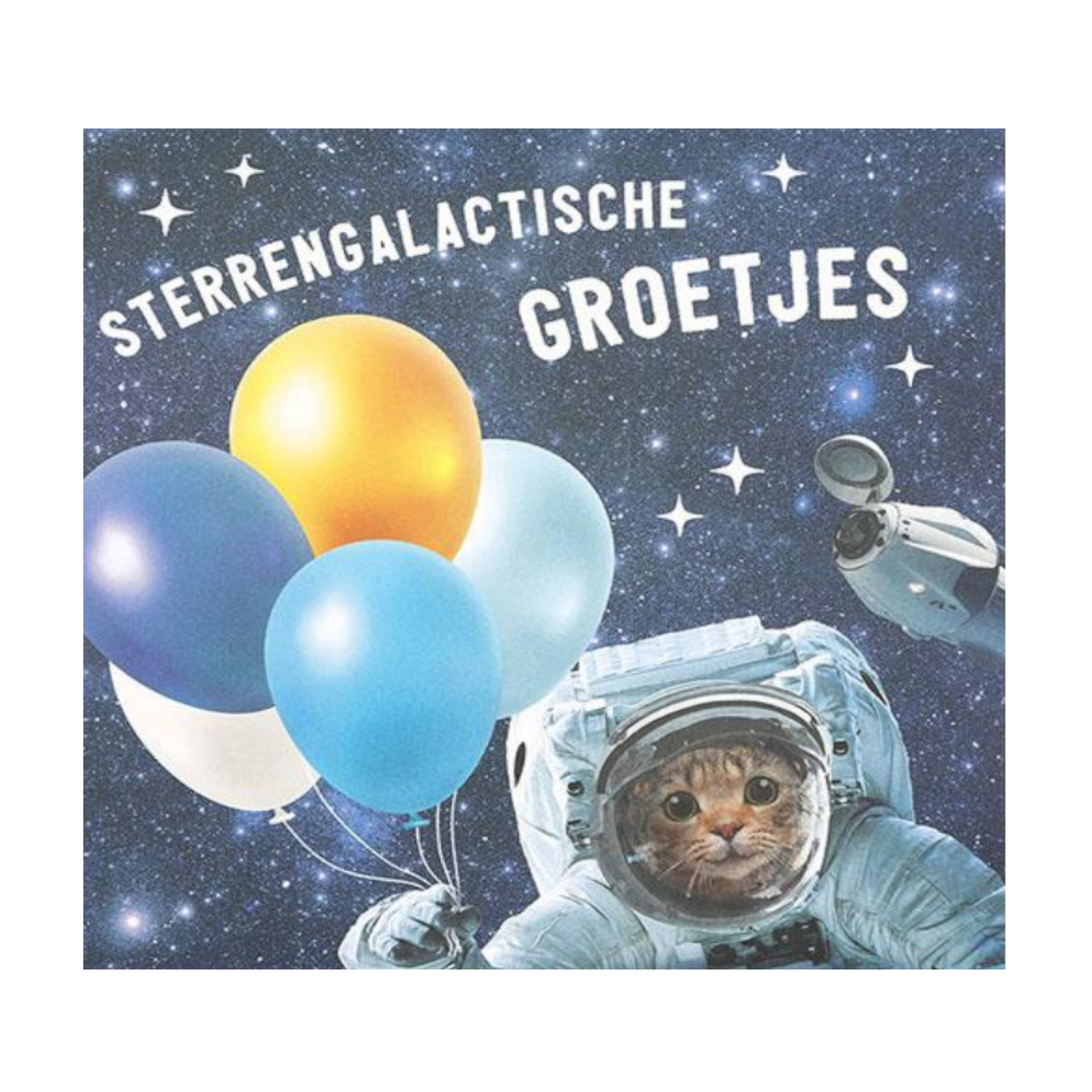Kaart - Pop-up, licht & muziek - Sterrengalactische groetjes - 027A