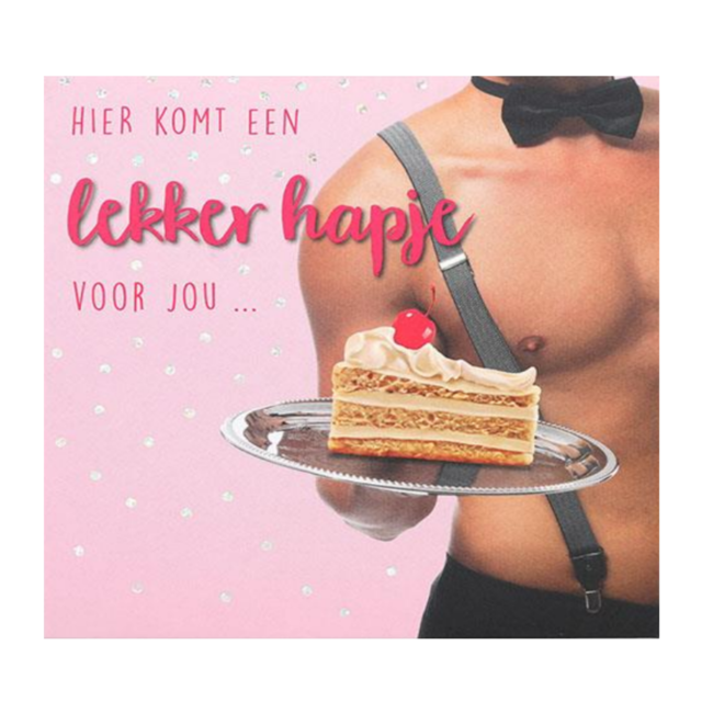 Depesche Kaart - Pop-up, licht & muziek - Hier komt een lekker hapje voor jou - 033A.