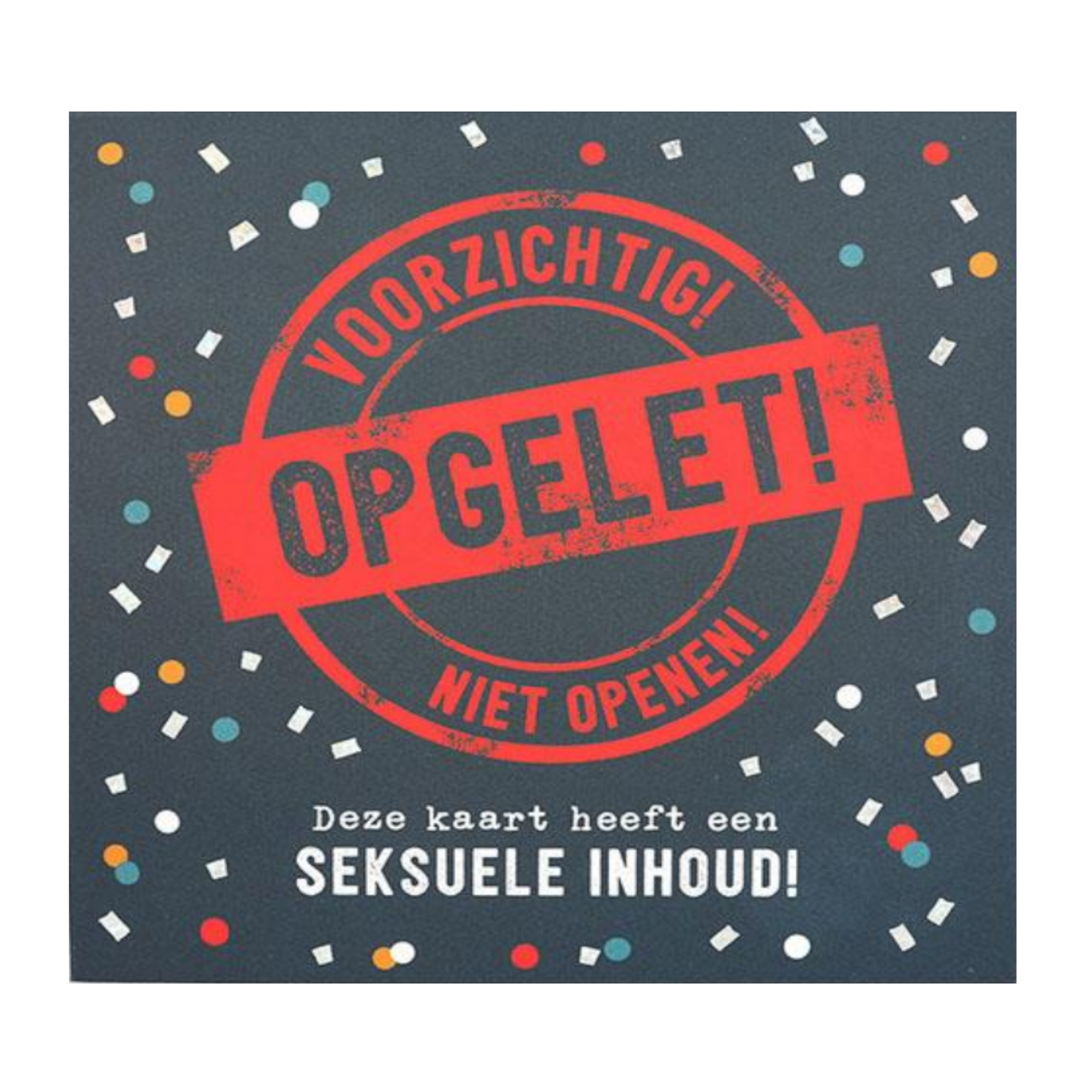Kaart - Pop-up, licht & muziek - Voorzichtig! Opgelet! Niet openen! - 034A