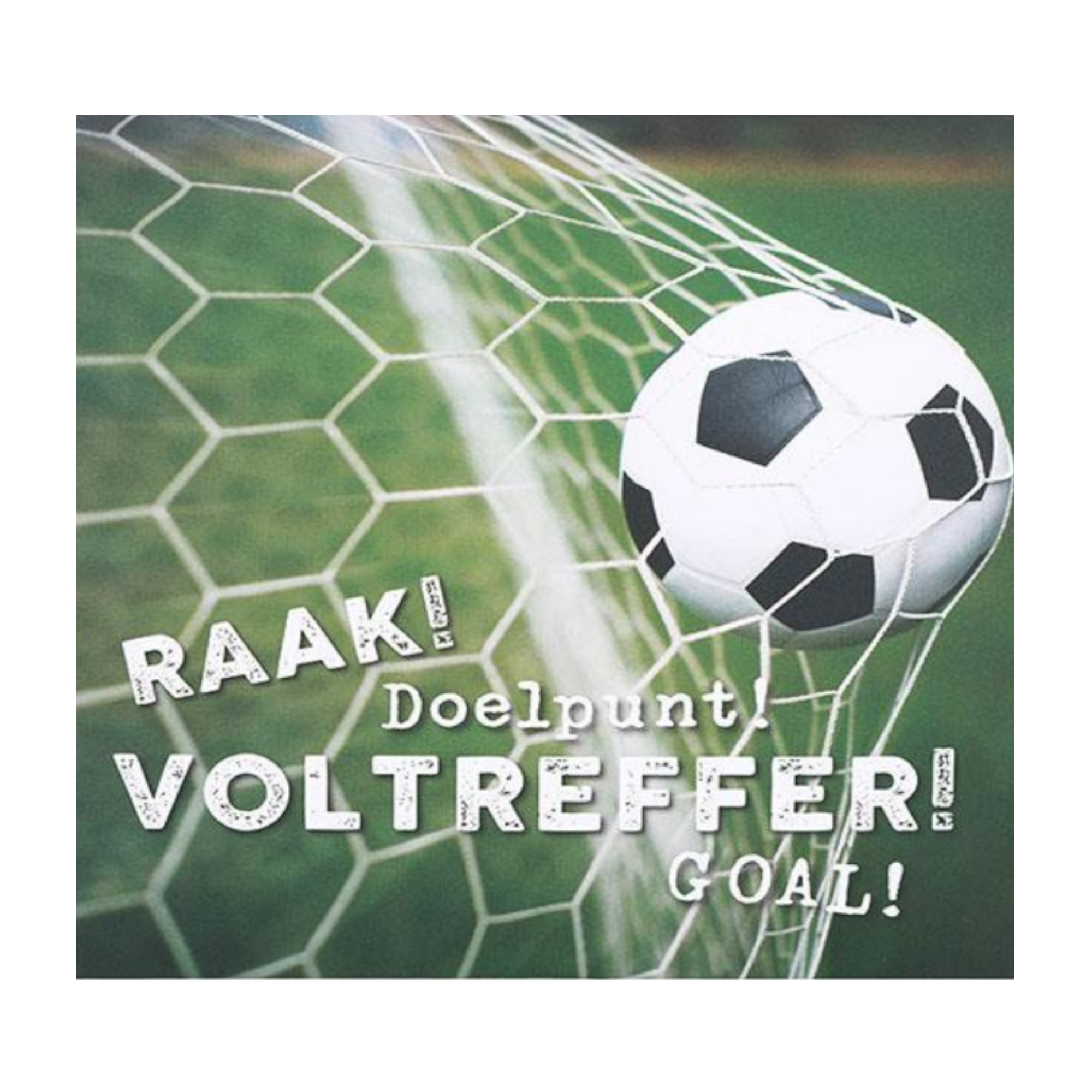 Kaart - Pop-up, licht & muziek - Raak! Doelpunt! Voltreffer! Goal! - 036A.