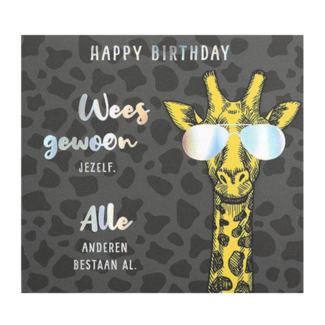 Depesche Kaart - Pop-up, licht & muziek - Happy Birthday, wees gewoon jezelf - 056A.