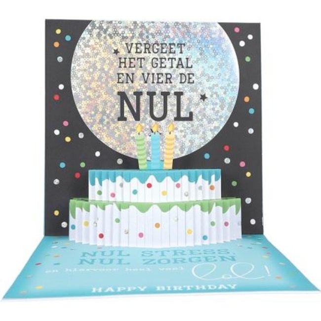 Depesche Kaart - Pop-up, licht & muziek - Ronde verjaardag - 014A.