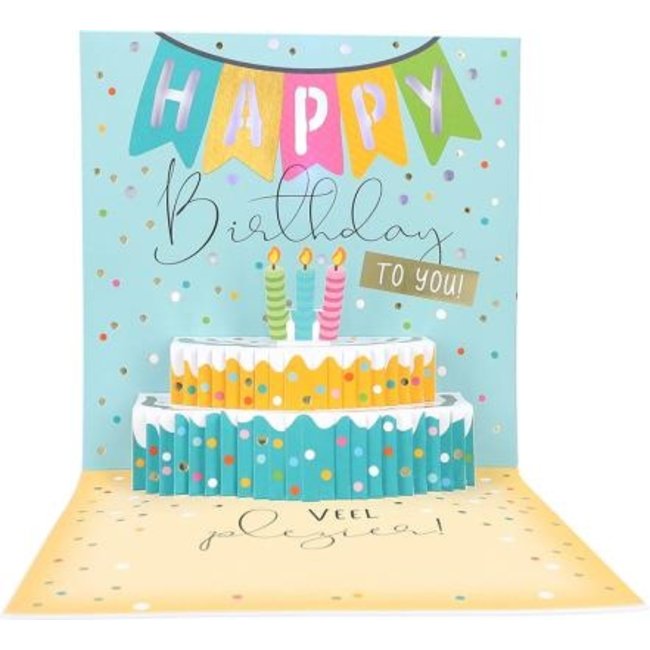 Depesche Kaart - Pop-up, licht & muziek - Jij bent vandaag jarig - 019A.