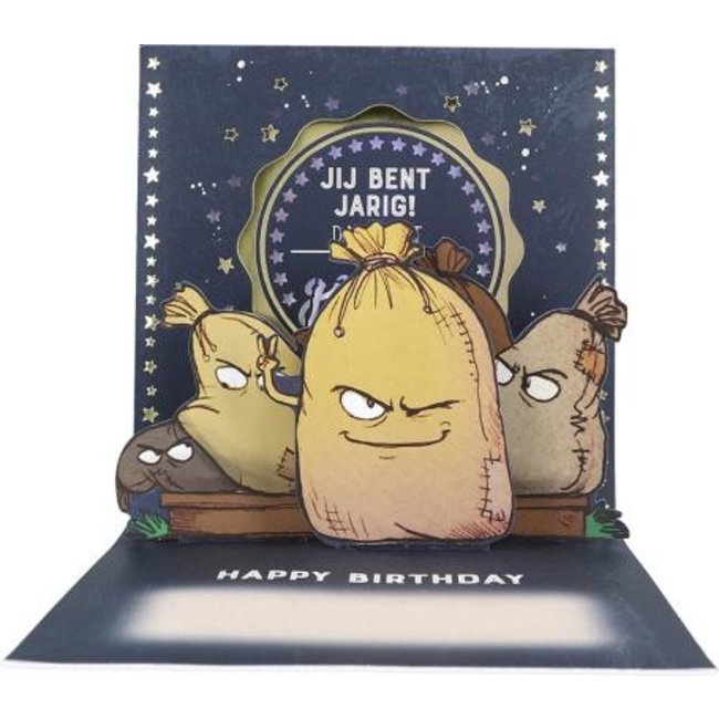 Depesche Kaart - Pop-up, licht & muziek - Een feestje, voetjes van de vloer - 024A.