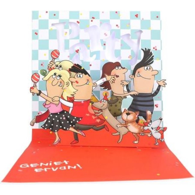 Depesche Kaart - Pop-up, licht & muziek - Happy Birthday, tijd voor een feestje! - 037A.