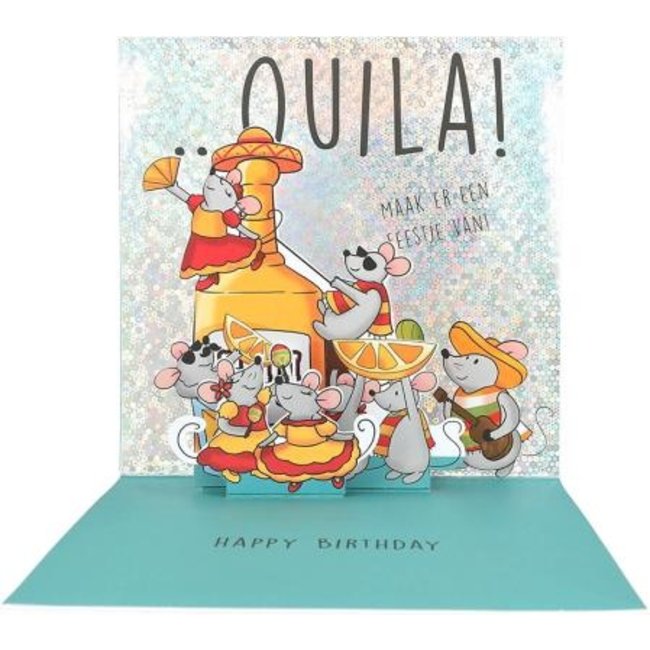 Depesche Kaart - Pop-up, licht & muziek - Jij bent jarig, te veel alcohol op jouw leeftijd? - 038A.