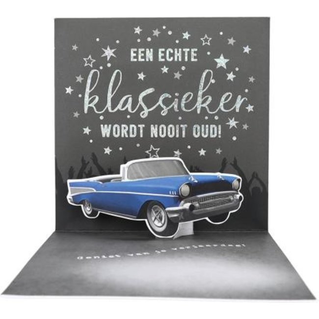 Depesche Kaart - Happy birthday, je echte leeftijd - Pop-up, licht & muziek - 041A.