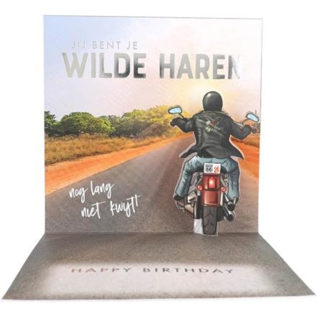 Depesche Kaart - Pop-up, licht & muziek - Vol gas een nieuw levensjaar in - 042A.